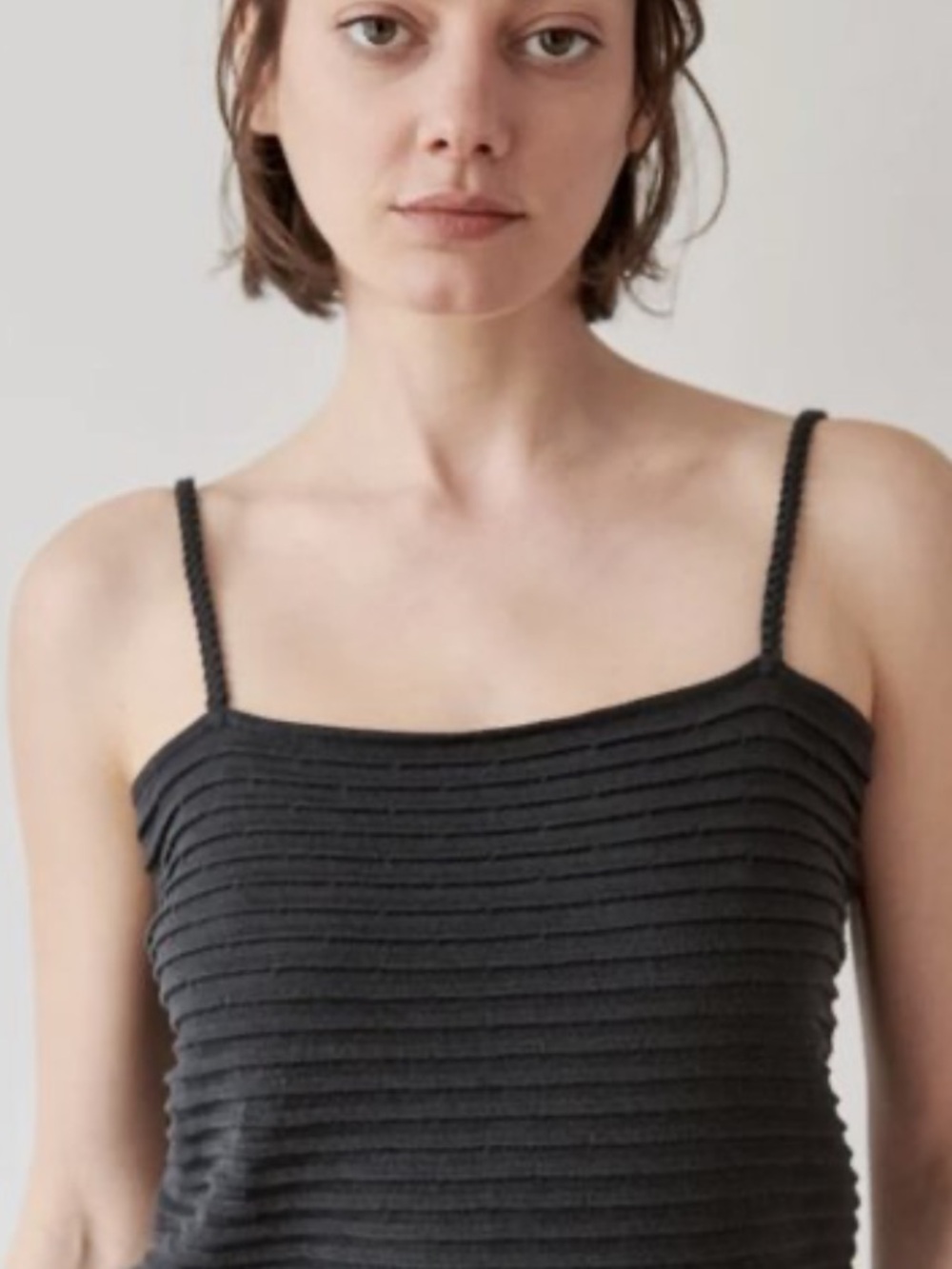 Wol Hide Ripple Crop Cami Black S